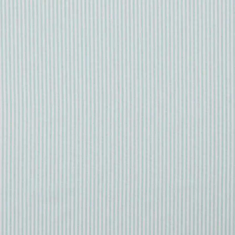 Baumwollstoff Streifen mint und weiss 5mm, Meterware