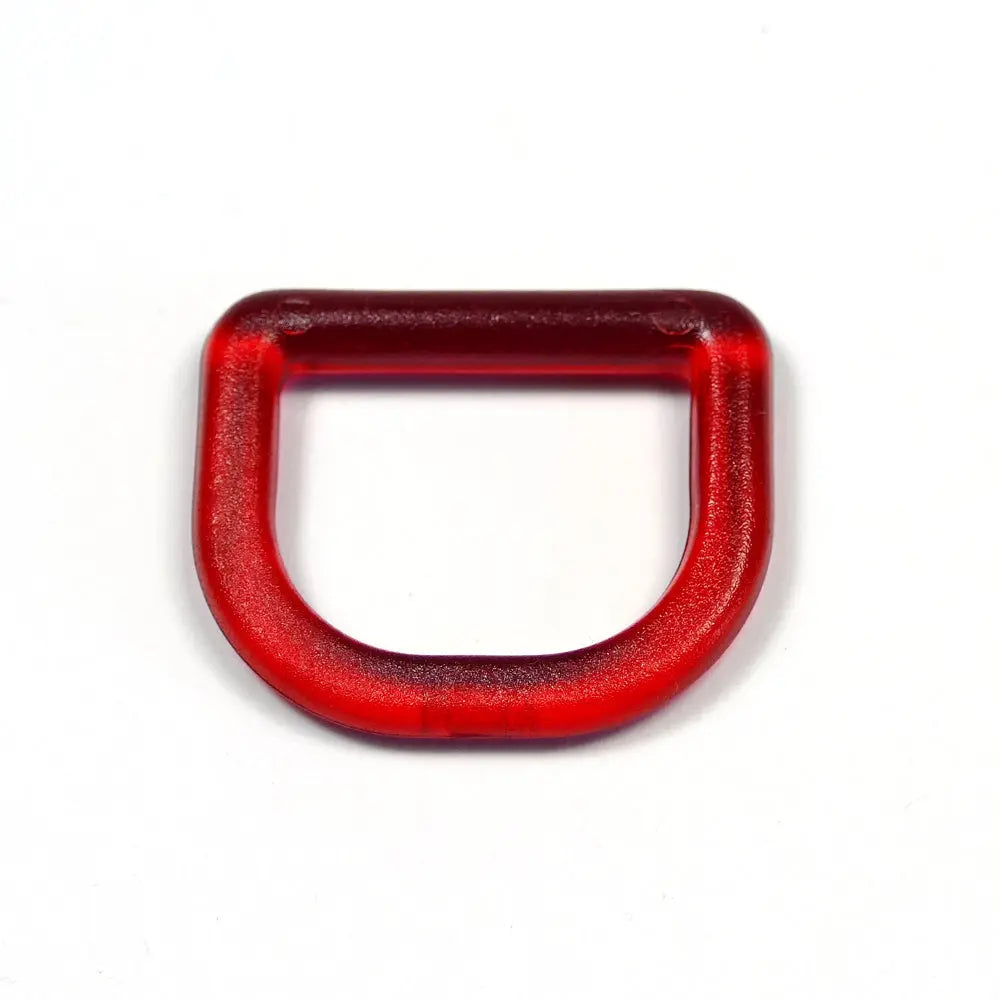 D-Ring Kunststoff 25 mm in Rot – stabiler Kunststoff-D-Ring für Gurtband