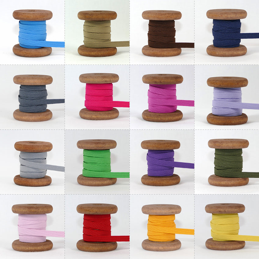 Gummiband Meterware 7 mm breite, verschiedene Farben erhältlich