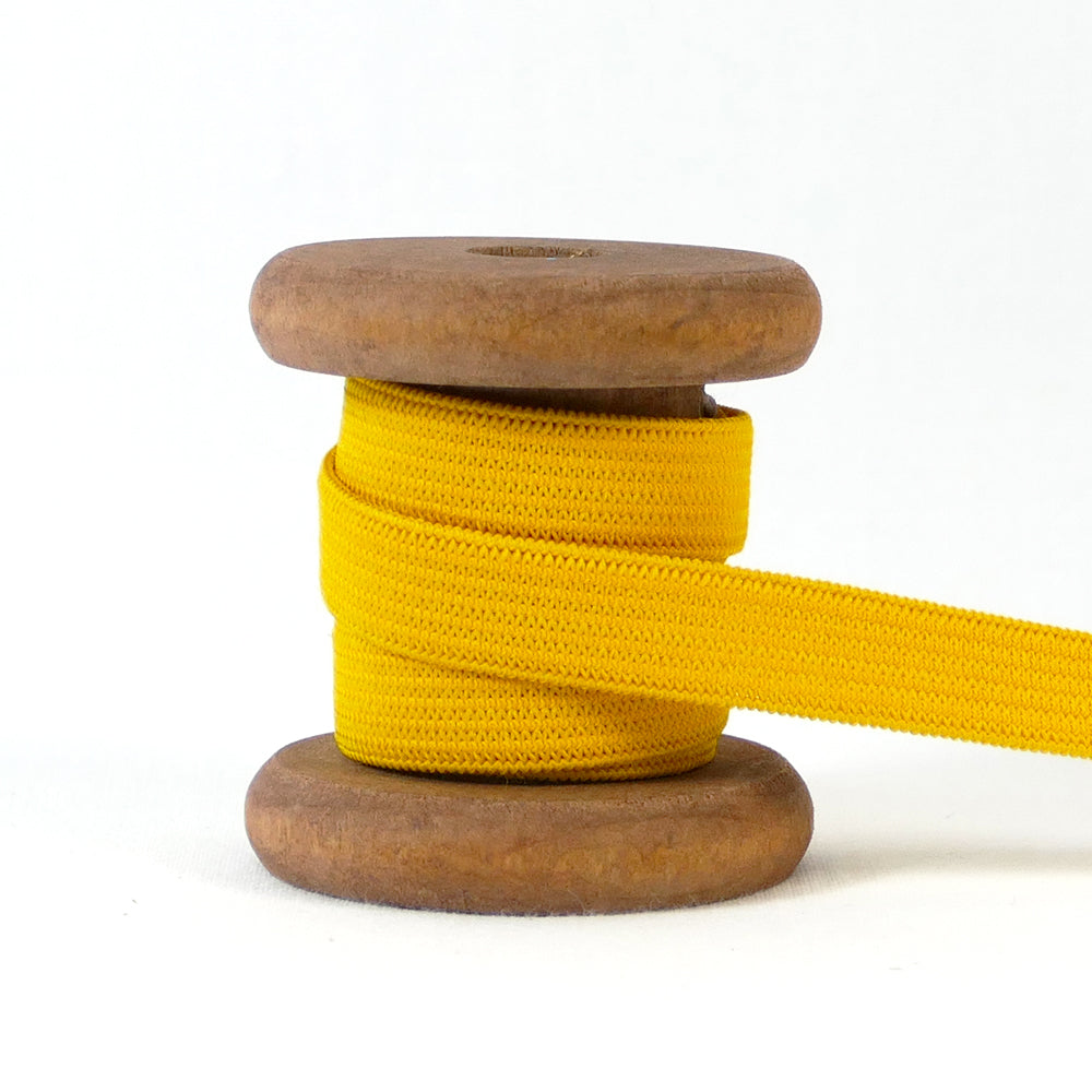 Gummiband Meterware 10 mm Gelb