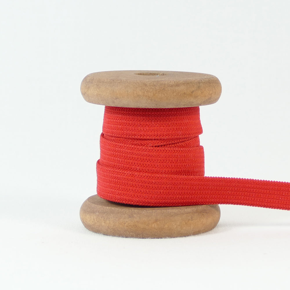 Gummiband Meterware 10 mm Rot