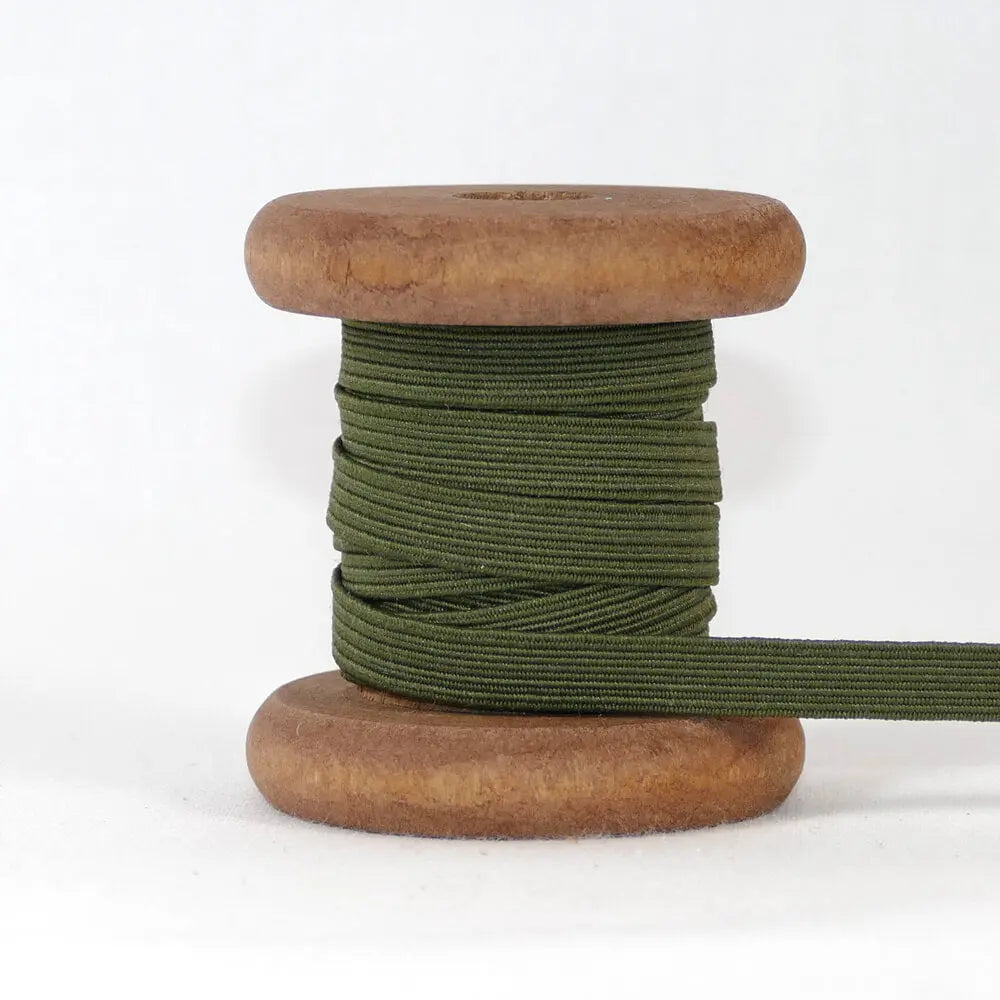 Gummiband 7 mm Dunkelgrün – elastisches Band 5 Meter