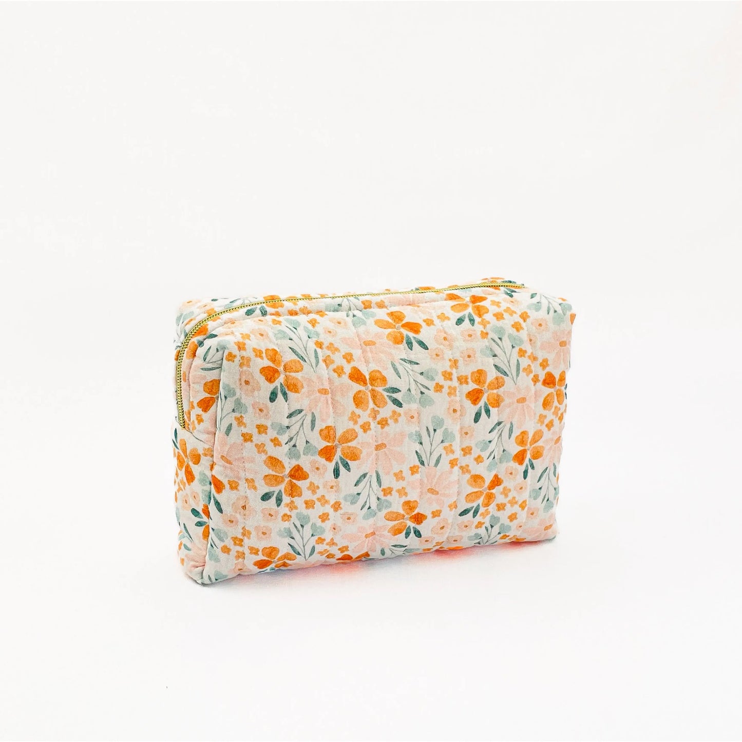 Hochwertiger Kulturbeutel aus Musselinstoff Double Gauze mit Blumenmuster, in verschiedenen Größen 100% handgemacht für Kinder und Erwachsene, online kaufen