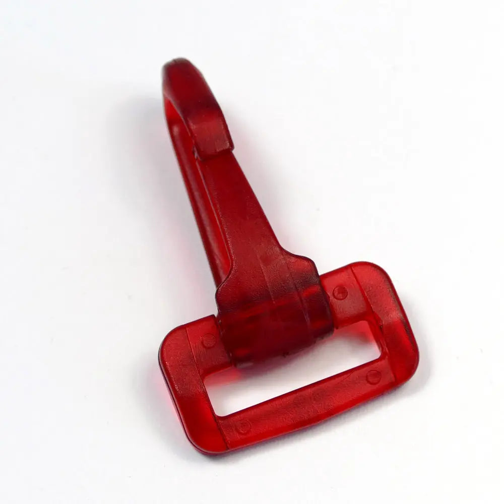 Roter Kunststoff-Karabiner 25 mm – geeignet für Taschen, Rucksäcke und DIY-Projekte mit 25 mm Gurtband