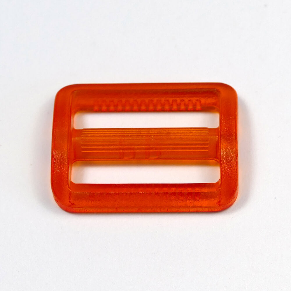 Versteller/Leiterschnalle Kunststoff 25 mm Unionknopf Orange