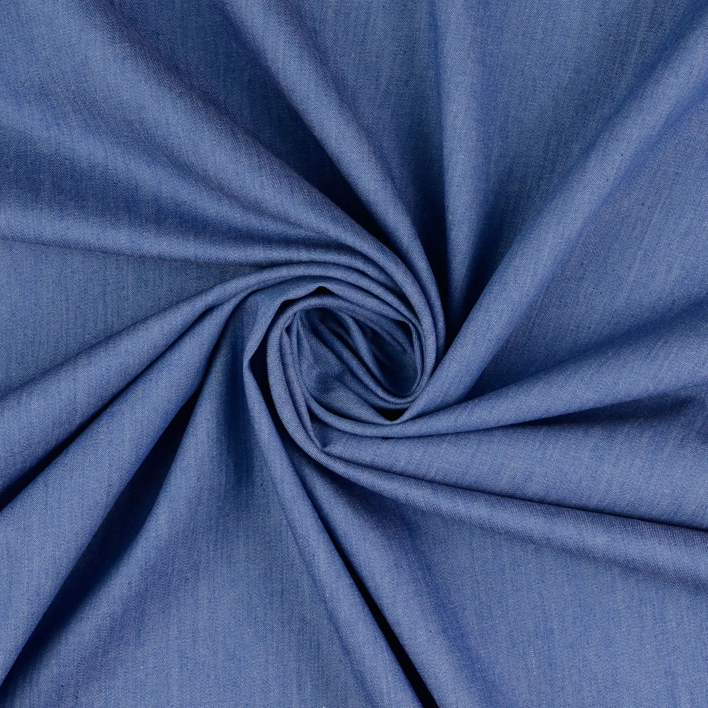 Weich fallender, gewaschener Jeans Stoff aus Lyocell in Jeansblau, uni, leicht und fließend