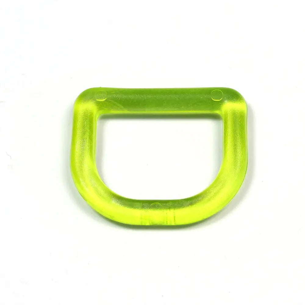 D-Ring Kunststoff 25 mm in Grün – auffälliger D-Ring für Taschen und Gurtband