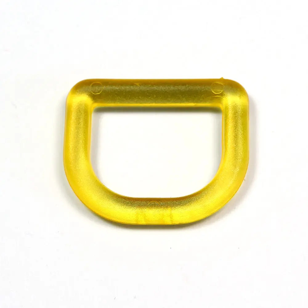 D-Ring Kunststoff 25 mm in Gelb – stabiler Taschenbeschlag für 25 mm Gurtband