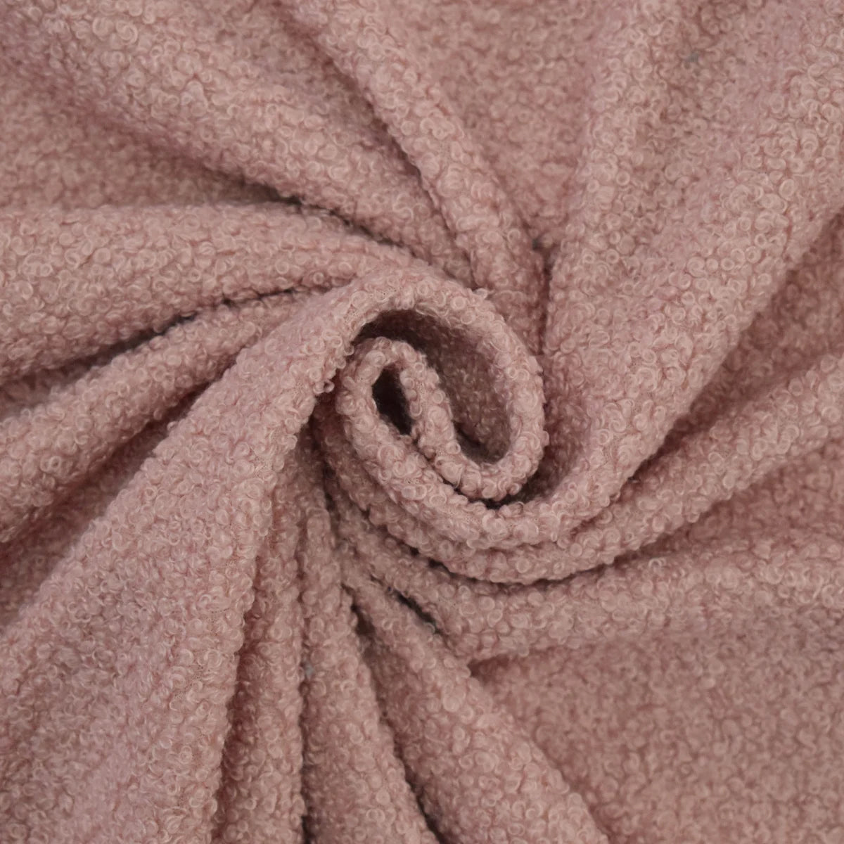 Kosmetikkoffer mit Namen bestickt, Bouclé altrosa für Mädchen und Jungen
