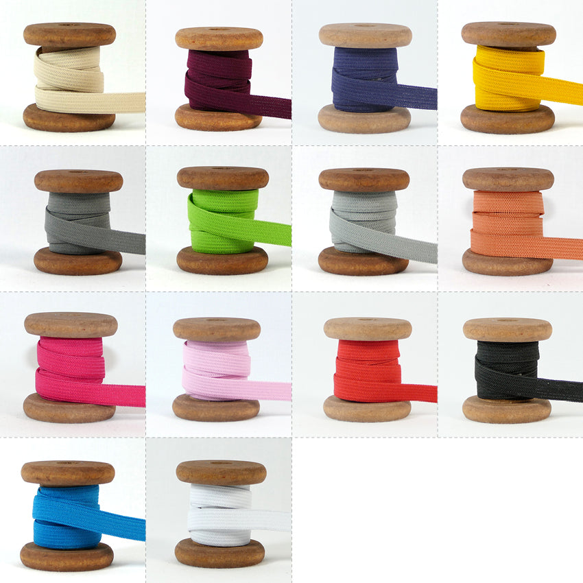 Gummiband Meterware 10 mm breit verschiedene Farben erhältlich