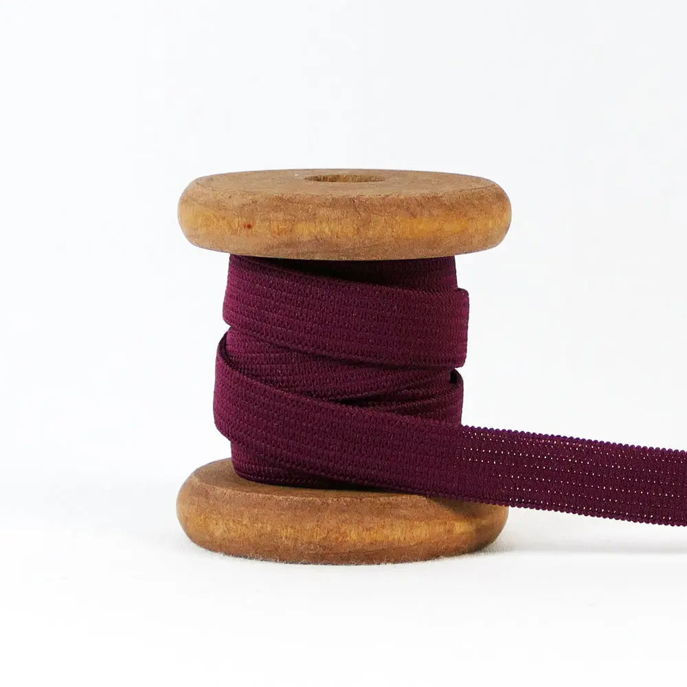 Gummiband 10 mm Dunkelrot – elastisches Band 5 Meter