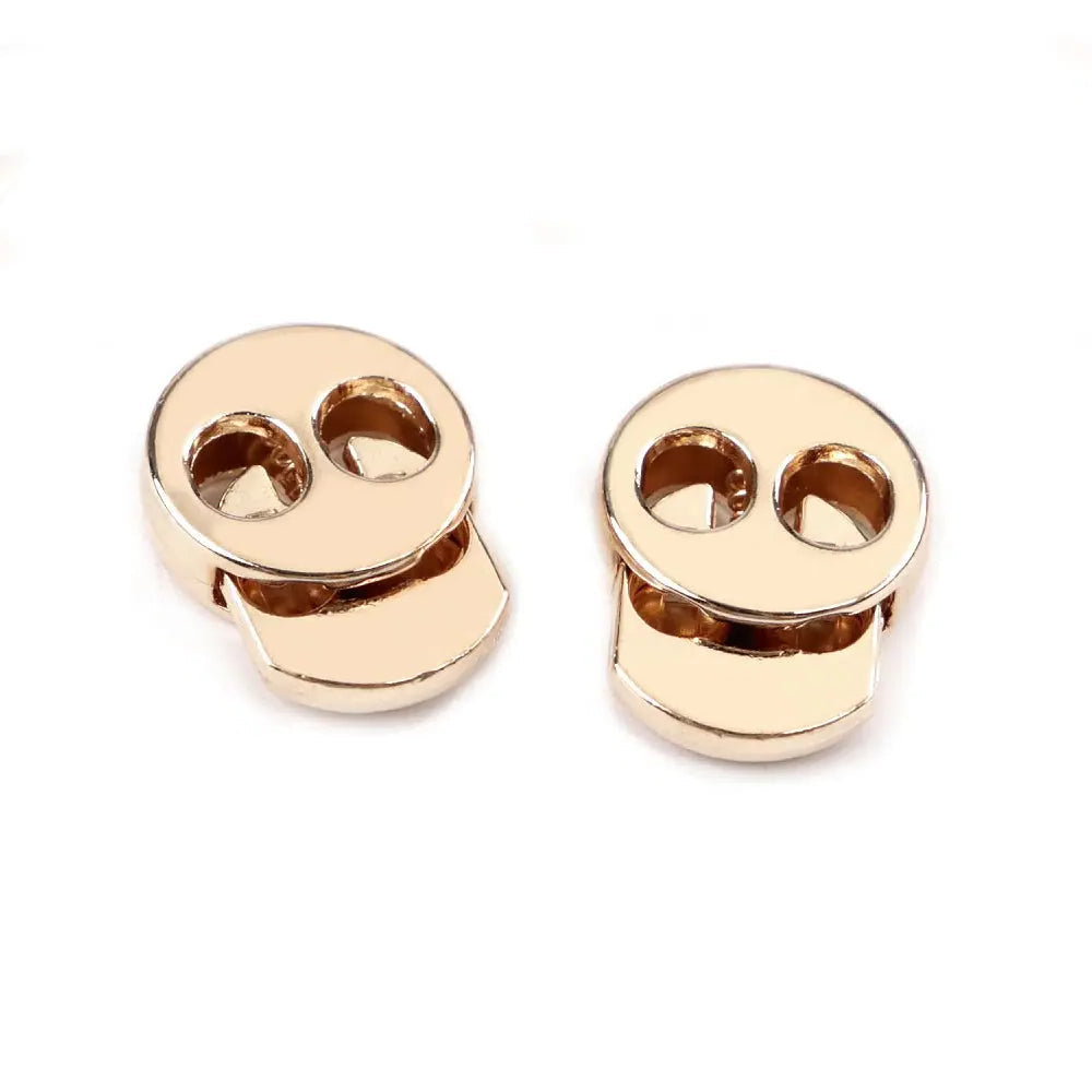 Kordelstopper Metall 15x18 mm in Gold für Kordeln bis 3,5 mm – stabil und waschbar