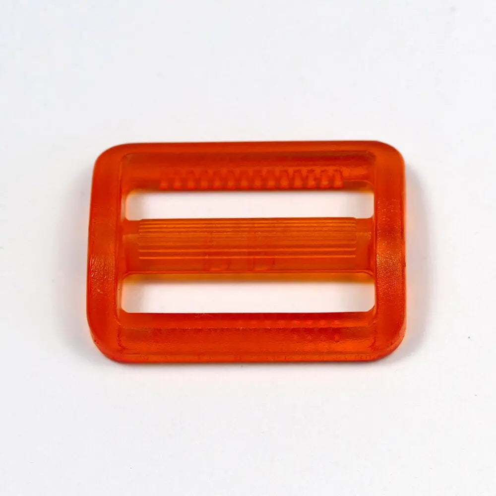 Leiterschnallen aus Kunststoff in orange für Taschen, Rucksäcke und personalisierte Nähprojekte – geeignet für 25 mm Gurtband, ideal zum Verstellen von Trägern bei Handtaschen, Kindertaschen und DIY-Zubehör