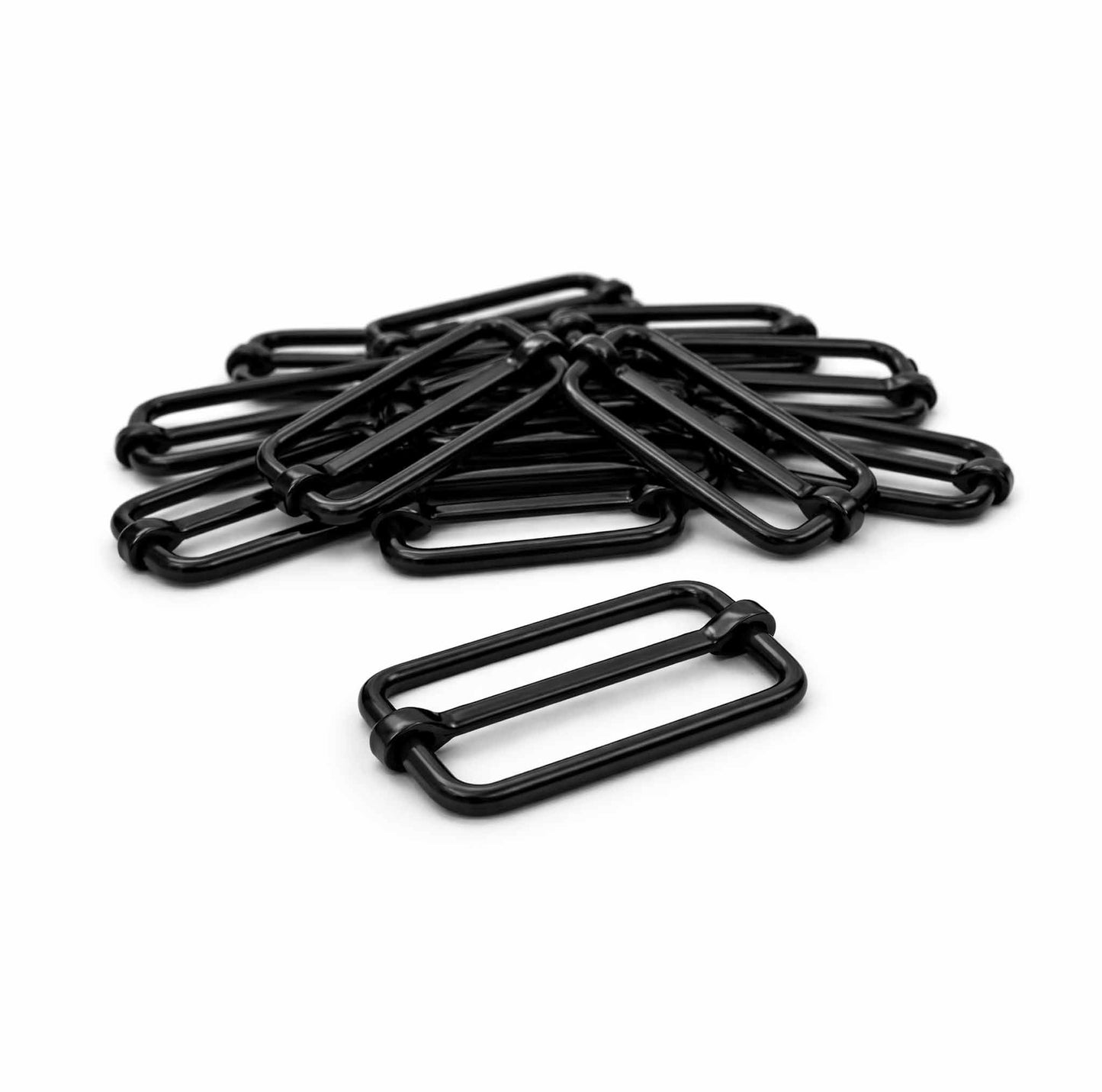 Leiterschnalle Metall schwarz 33 mm für 30 mm Gurtband zur Verstellung von Taschen- und Rucksackgurten