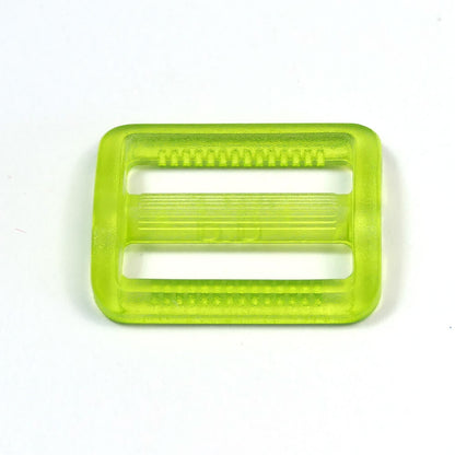 Versteller/Leiterschnalle  Kunststoff 25 mm Unionknopf Hellgrün