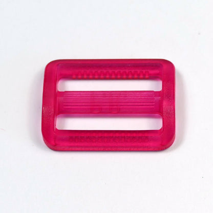 Versteller/Leiterschnalle  Kunststoff 25 mm Unionknopf Pink