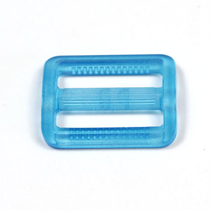 Versteller/Leiterschnalle  Kunststoff 25 mm Unionknopf Türkis