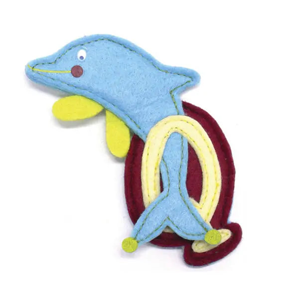 Dushi Stoffbuchstabe Q in vielen unterschiedlichen Farben, aus Baumwolle, mit Schlaufe zum Annähen oder Aufhängen, ca. 7 x 10 cm