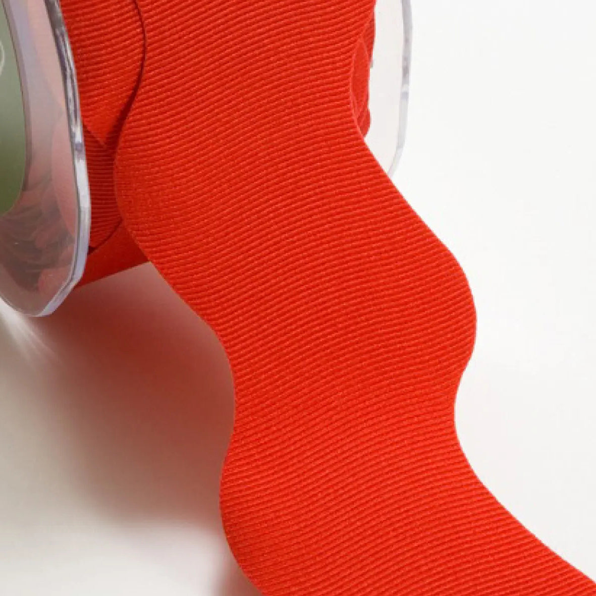 Webband Wellen 38 mm aus 100 % Polyester in Weiß, Gelb, Rot, Grün und Lila als Meterware