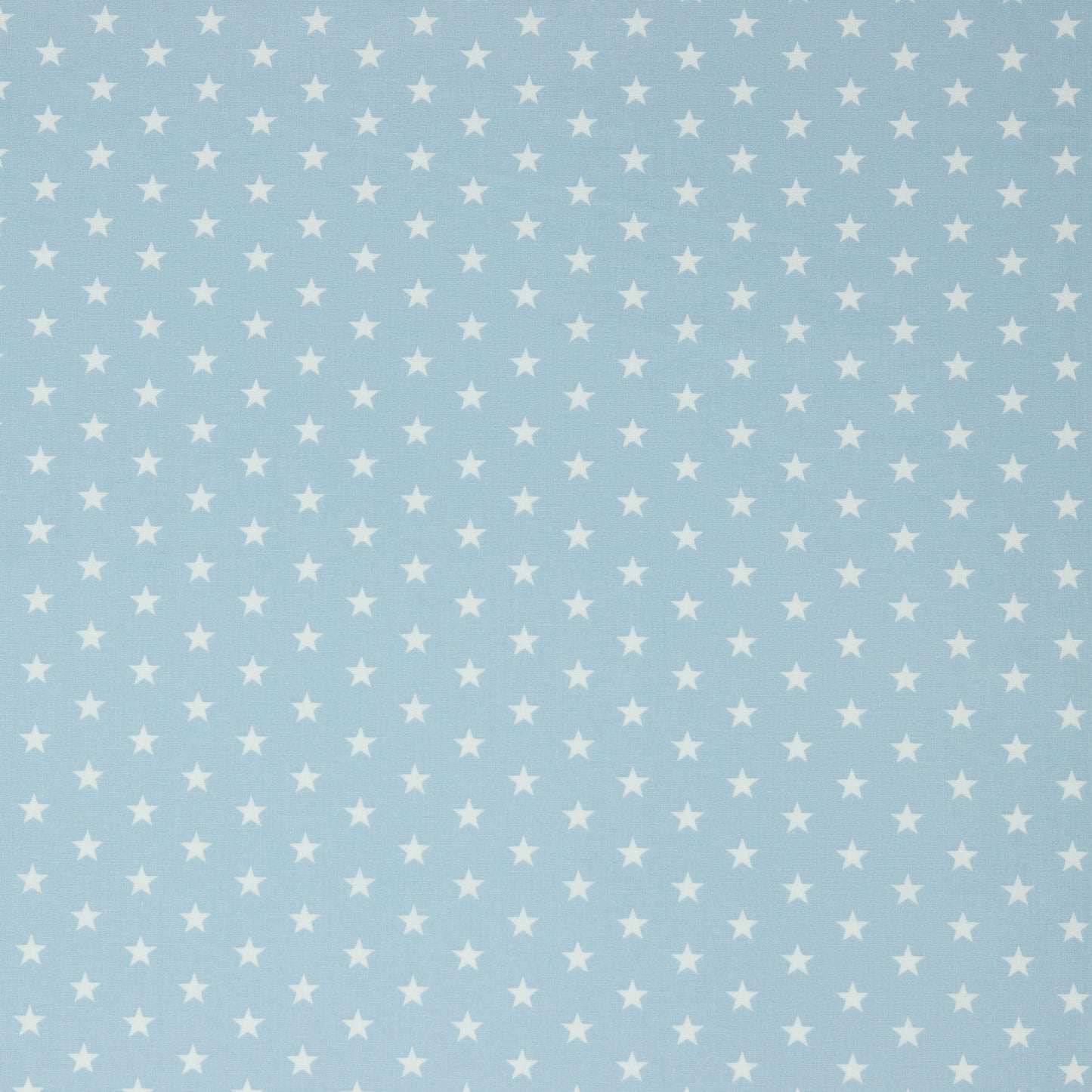 Hellblaue Baumwoll Popeline mit kleinen weißen Sternen (1 cm) aus 100 % Baumwolle für Kleidung, Accessoires und kreative Nähprojekte. Baumwoll Popeline Meterware