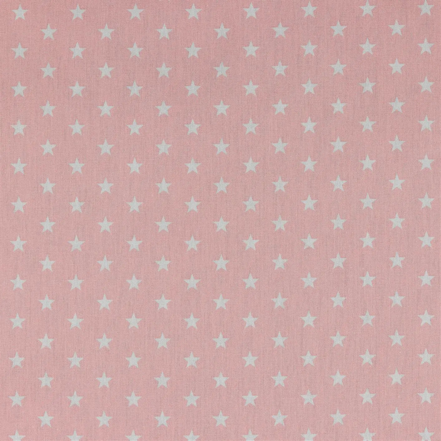 Rosa Baumwoll Popeline mit kleinen weißen Sternen (1 cm) aus 100 % Baumwolle für Kleidung, Accessoires und kreative Nähprojekte. Baumwoll Popeline Meterware