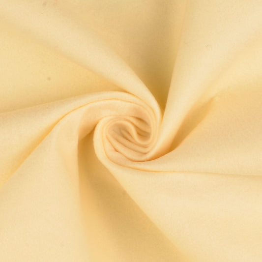 Filz Stoff in Wollweiß aus Polyester mit 1,5 mm Stärke als Meterware für Dekoration, Taschen und Bastelprojekte