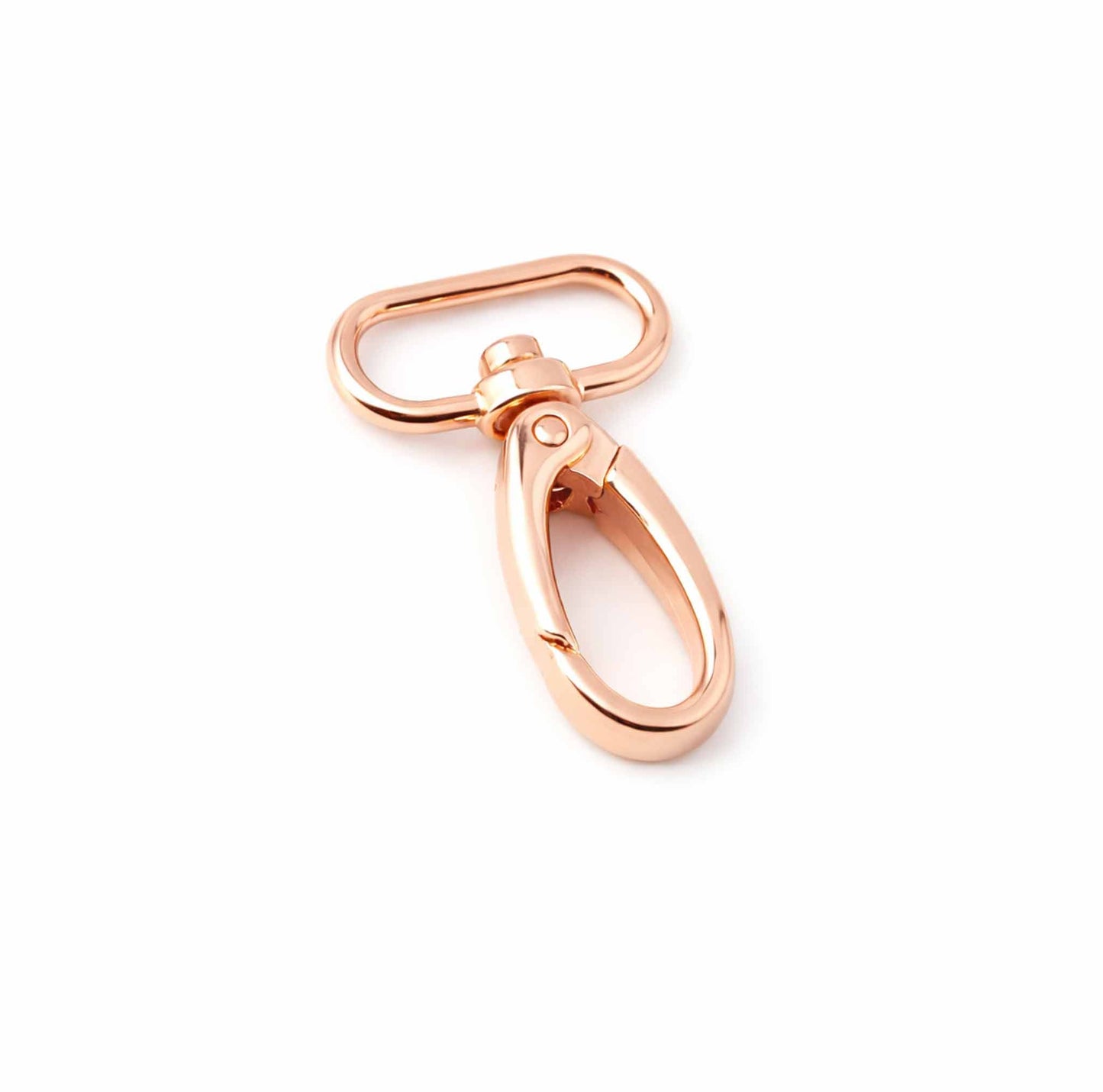 Karabiner aus Metall in 25 mm und 30 mm, erhältlich in Silber, Rosé und Schwarz