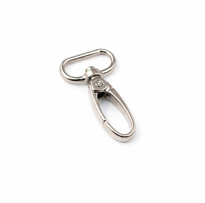 Karabiner aus Metall in 25 mm und 30 mm, erhältlich in Silber, Rosé und Schwarz